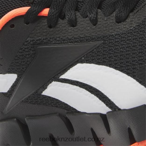 Core Black/Orange Flare/Ftwr White 2B46261374 Zig Dynamica 2 Shoes - Grade School Reebok Kids