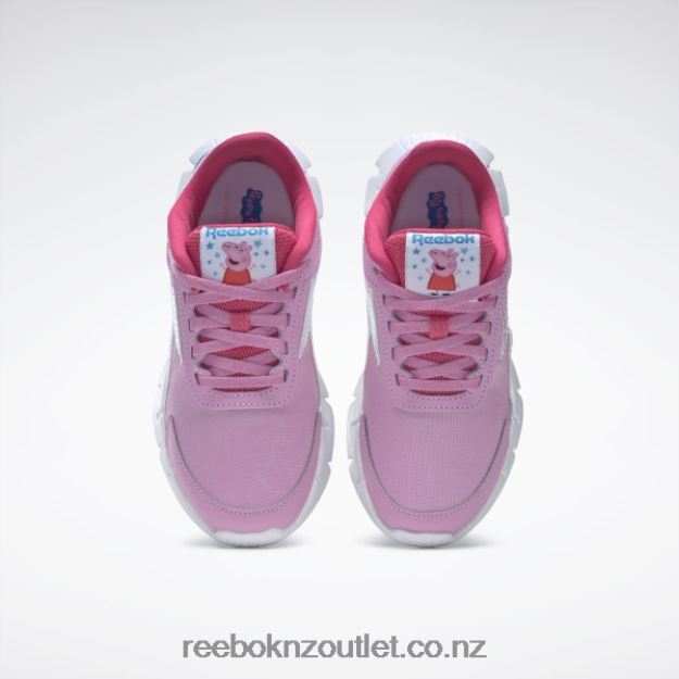 Icono Pink/Sharp Pink/Ftwr White 2B46261405 Peppa Pig Zig Dynamica 2 Shoes - Preschool Reebok Kids