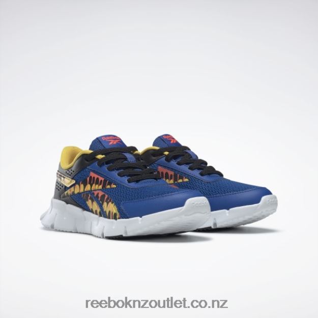 Vector Blue/Core Black/Orange Flare 2B46261383 Zig Dynamica 2 Shoes - Preschool Reebok Kids