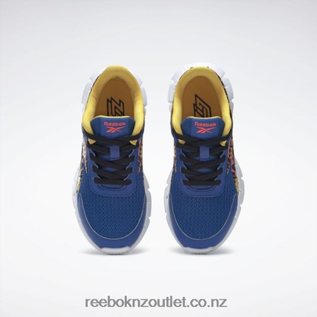 Vector Blue/Core Black/Orange Flare 2B46261383 Zig Dynamica 2 Shoes - Preschool Reebok Kids