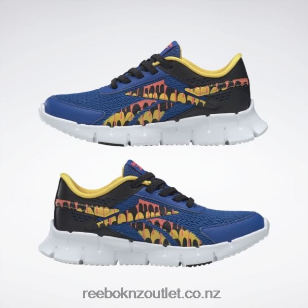 Vector Blue/Core Black/Orange Flare 2B46261383 Zig Dynamica 2 Shoes - Preschool Reebok Kids