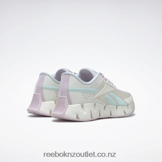 Chalk/Mist/Pixel Pink 2B46261389 Zig Dynamica 2 Shoes - Grade School Reebok Kids
