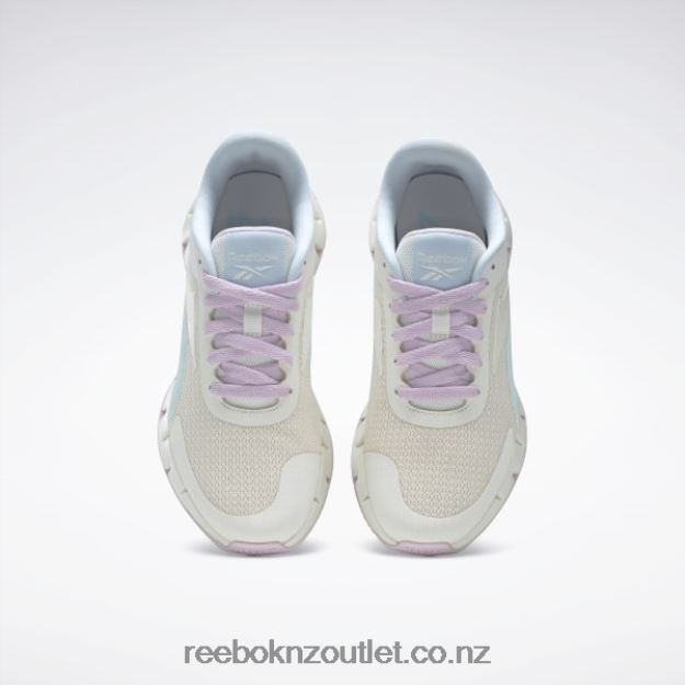 Chalk/Mist/Pixel Pink 2B46261389 Zig Dynamica 2 Shoes - Grade School Reebok Kids