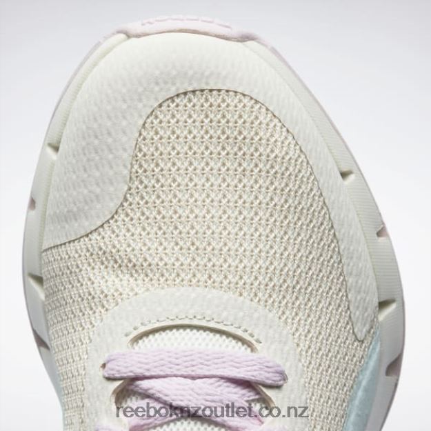 Chalk/Mist/Pixel Pink 2B46261389 Zig Dynamica 2 Shoes - Grade School Reebok Kids