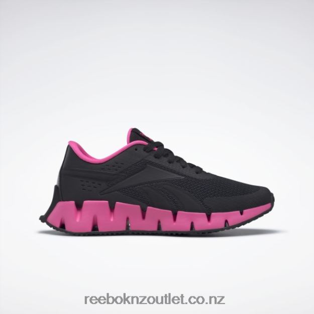 Core Black/Atomic Pink 2B46261371 Zig Dynamica 2 Shoes - Grade School Reebok Kids