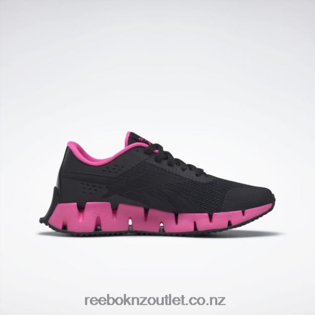 Core Black/Atomic Pink 2B46261371 Zig Dynamica 2 Shoes - Grade School Reebok Kids