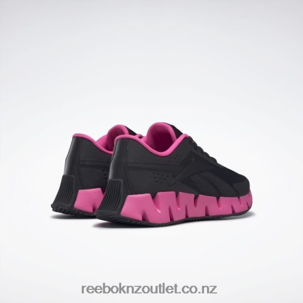 Core Black/Atomic Pink 2B46261371 Zig Dynamica 2 Shoes - Grade School Reebok Kids