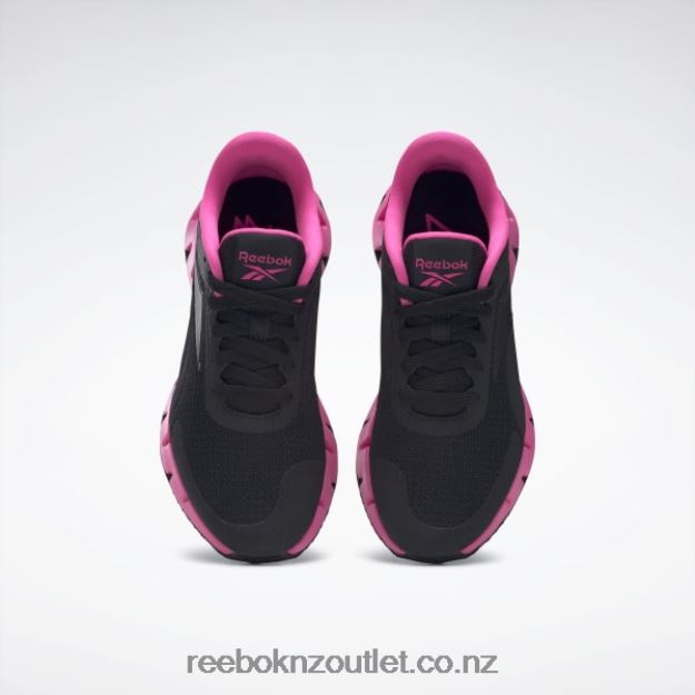 Core Black/Atomic Pink 2B46261371 Zig Dynamica 2 Shoes - Grade School Reebok Kids