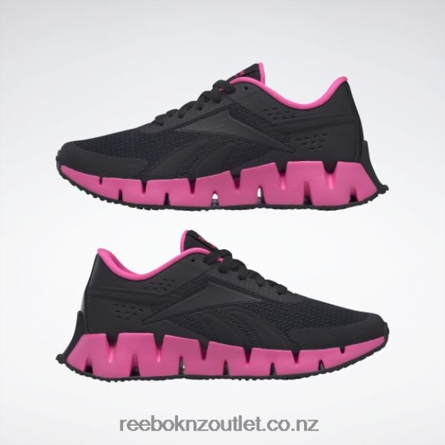 Core Black/Atomic Pink 2B46261371 Zig Dynamica 2 Shoes - Grade School Reebok Kids