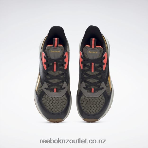 Hunter Green/Trek Grey/Alabaster 2B46261445 Road Supreme 4 Shoes - Preschool Reebok Kids