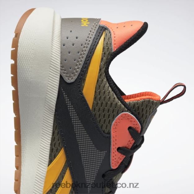 Hunter Green/Trek Grey/Alabaster 2B46261445 Road Supreme 4 Shoes - Preschool Reebok Kids