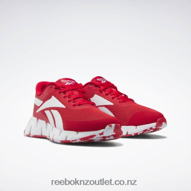 Vector Red/Ftwr White 2B46261416 Zig Dynamica 2 Shoes - Grade School Reebok Kids