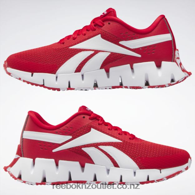 Vector Red/Ftwr White 2B46261416 Zig Dynamica 2 Shoes - Grade School Reebok Kids