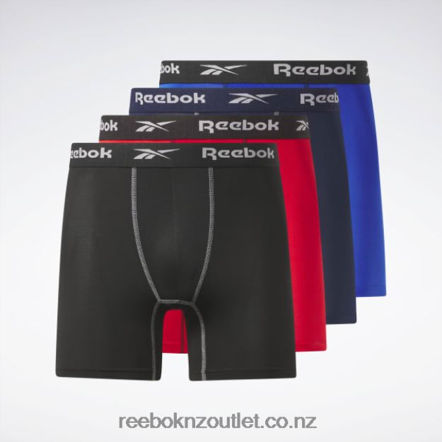 Multi 2B46261127 4-Pack Performance Boxer Briefs Reebok Men