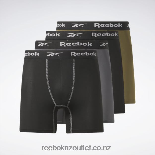 Multi 2B46261162 4-Pack Performance Boxer Briefs Reebok Men