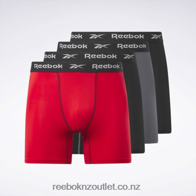 Multi 2B46261312 Performance Boxer Briefs (4 Pack) Reebok Men