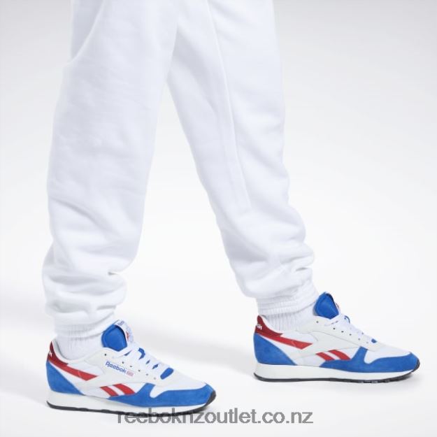 White 2B46261134 Basketball DNA Vector Fleece Joggers Reebok Men
