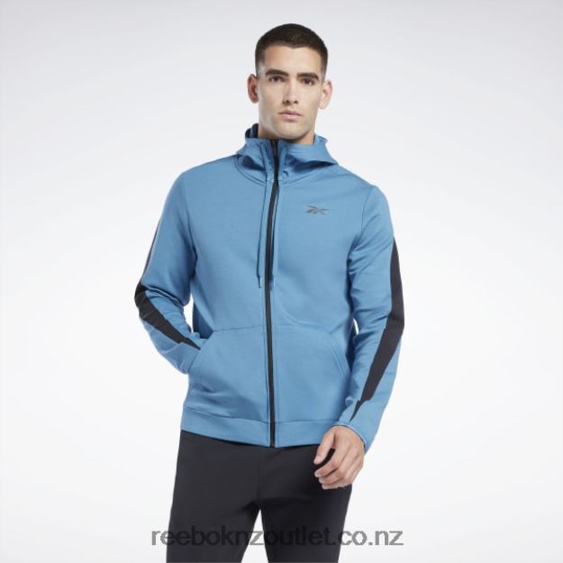 Steely Blue S23-R 2B46261224 DreamBlend Zip-Up Hoodie Reebok Men