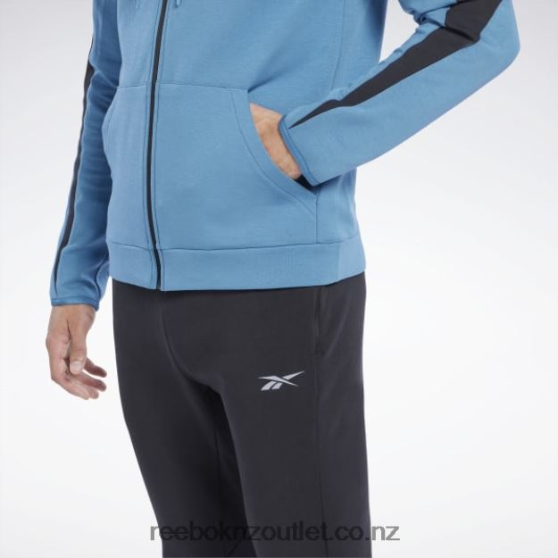 Steely Blue S23-R 2B46261224 DreamBlend Zip-Up Hoodie Reebok Men