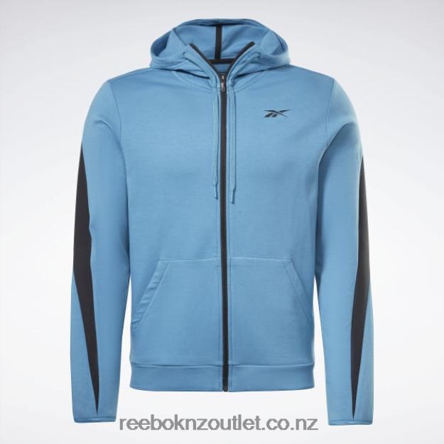 Steely Blue S23-R 2B46261224 DreamBlend Zip-Up Hoodie Reebok Men