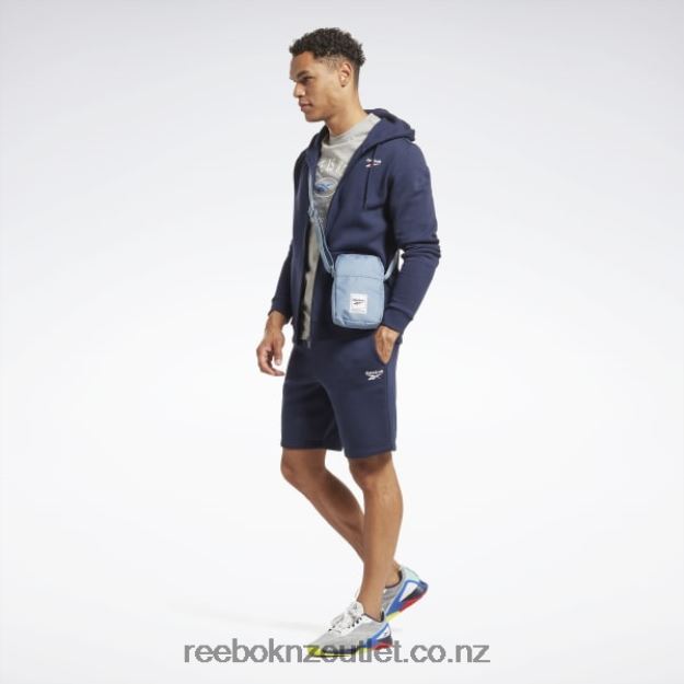 Vector Navy 2B46261192 Identity Fleece Full-Zip Hoodie Reebok Men
