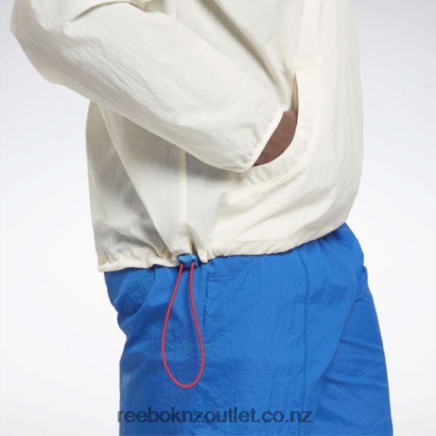 Classic White 2B46261230 Lightweight Woven Anorak Jacket Reebok Men