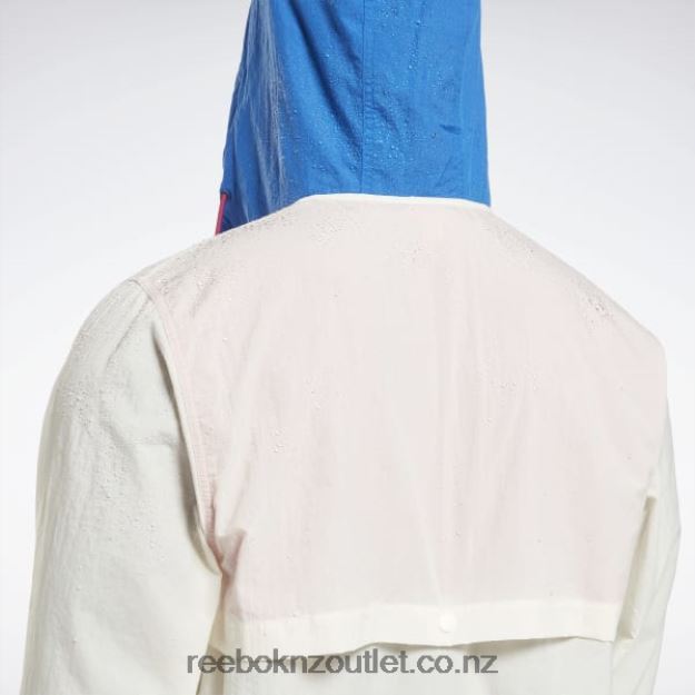 Classic White 2B46261230 Lightweight Woven Anorak Jacket Reebok Men