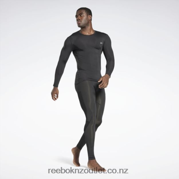 Night Black 2B46261187 Workout Ready Compression Tights Reebok Men