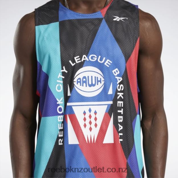 Vector Blue 2B46261310 City League Reversible Mesh Jersey Reebok Men