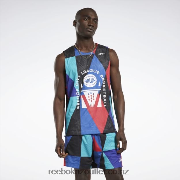 Vector Blue 2B46261310 City League Reversible Mesh Jersey Reebok Men