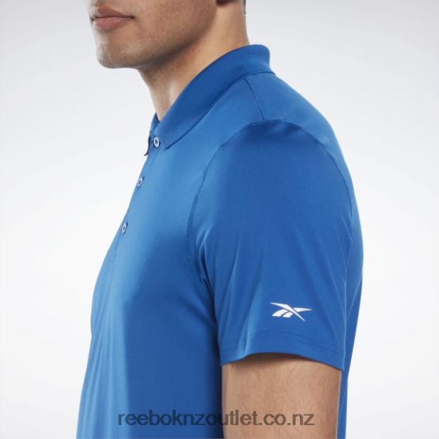 Vector Blue 2B46261256 Workout Ready Polo Shirt Reebok Men
