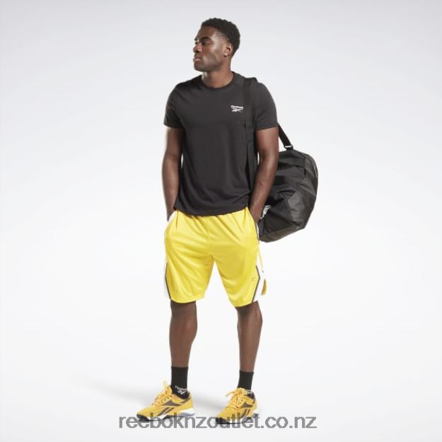 Always Yellow 2B46261358 Workout Ready Mesh Shorts Reebok Men
