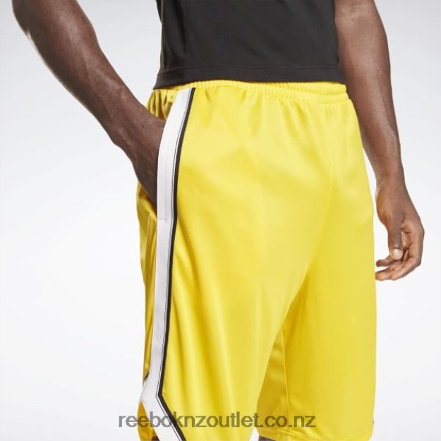 Always Yellow 2B46261358 Workout Ready Mesh Shorts Reebok Men