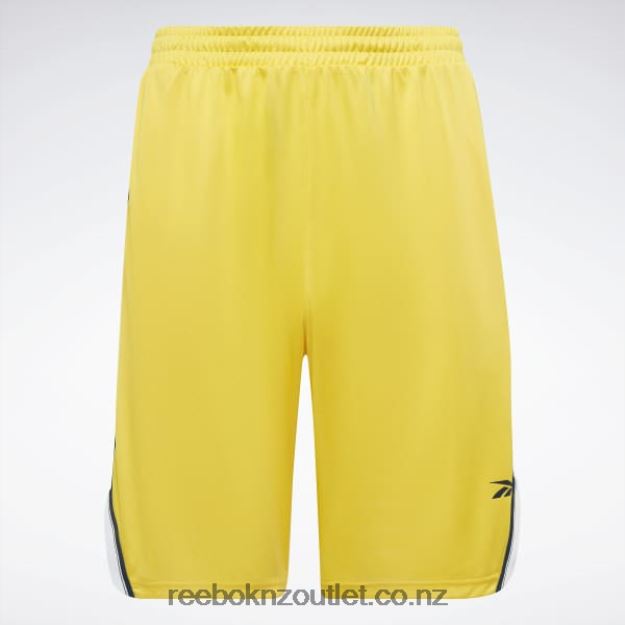 Always Yellow 2B46261358 Workout Ready Mesh Shorts Reebok Men
