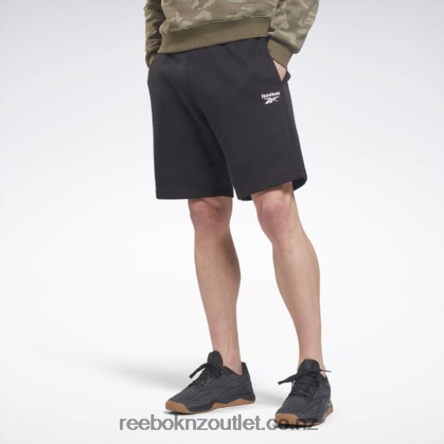 Black 2B46261195 Identity Fleece Shorts Reebok Men