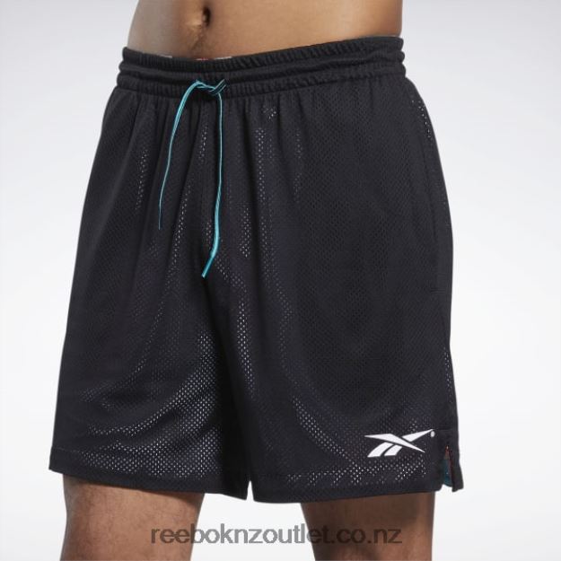 Black 2B46261287 City League Mesh Shorts Reebok Men
