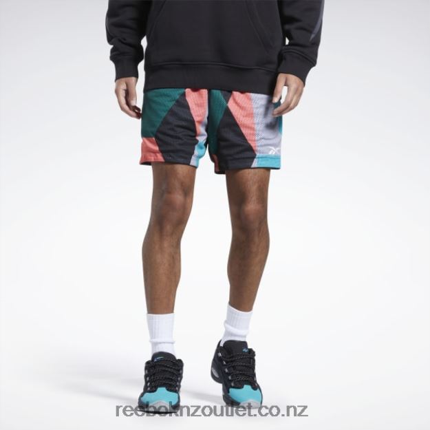 Black 2B46261287 City League Mesh Shorts Reebok Men