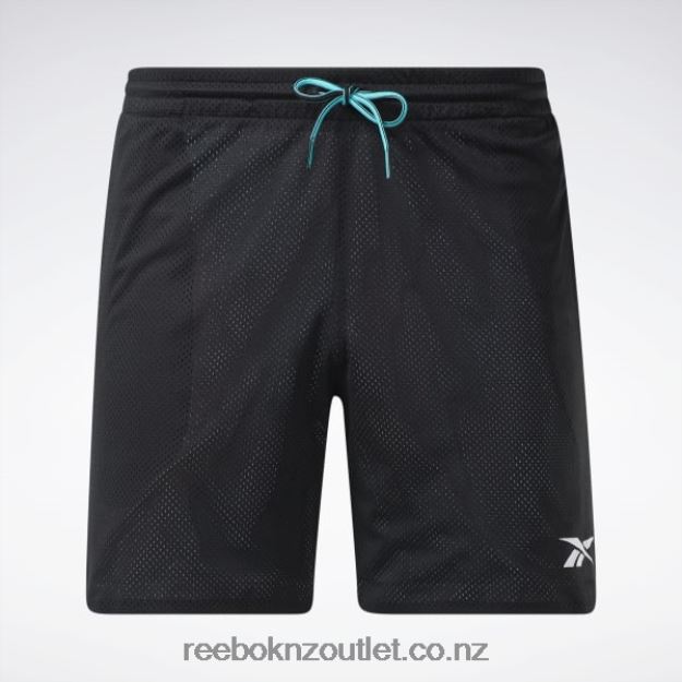 Black 2B46261287 City League Mesh Shorts Reebok Men