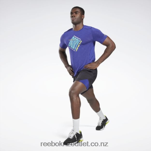 Black 2B46261329 Les Mills Strength 2.0 Shorts Reebok Men