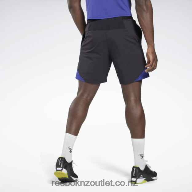 Black 2B46261329 Les Mills Strength 2.0 Shorts Reebok Men