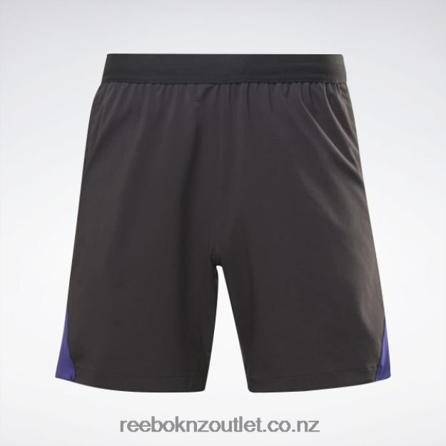 Black 2B46261329 Les Mills Strength 2.0 Shorts Reebok Men