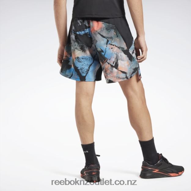 Black/Vector Blue 2B46261270 Strength 3.0 Shorts Reebok Men