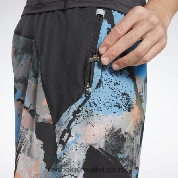 Black/Vector Blue 2B46261270 Strength 3.0 Shorts Reebok Men