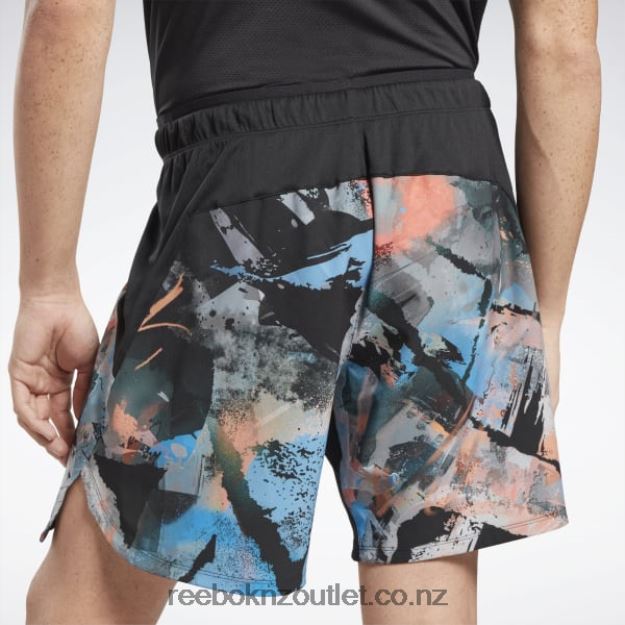 Black/Vector Blue 2B46261270 Strength 3.0 Shorts Reebok Men