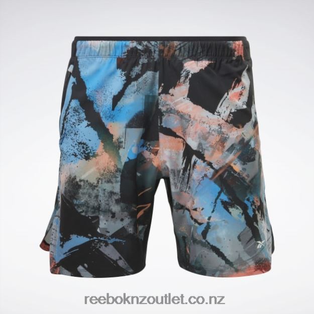 Black/Vector Blue 2B46261270 Strength 3.0 Shorts Reebok Men