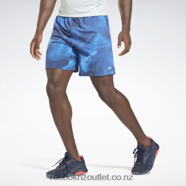 Bright Cobalt 2B46261343 Austin Allover Print Shorts Reebok Men