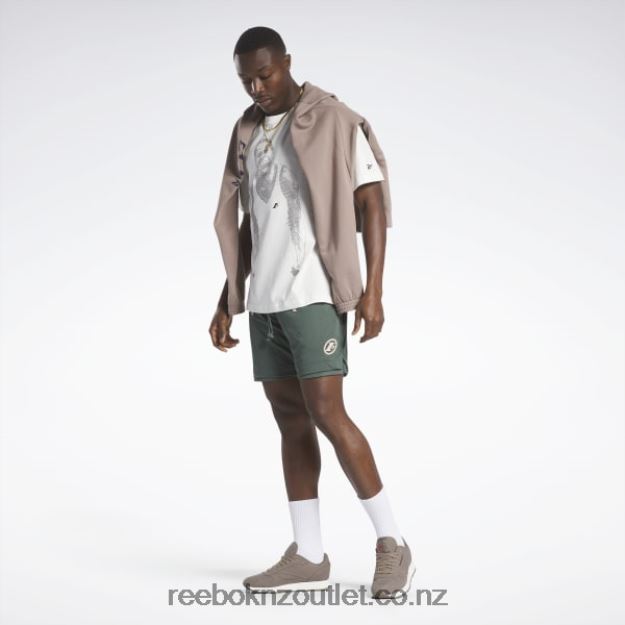Chalk Green 2B46261196 LNY Mesh Shorts Reebok Men
