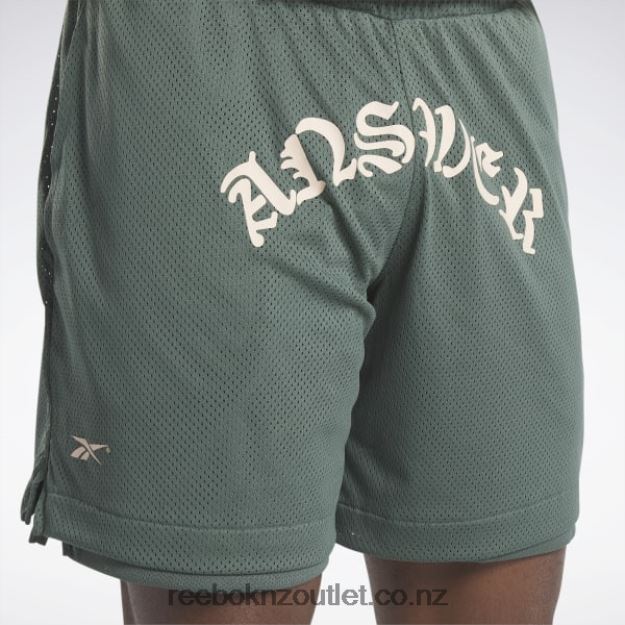 Chalk Green 2B46261196 LNY Mesh Shorts Reebok Men