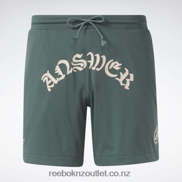 Chalk Green 2B46261196 LNY Mesh Shorts Reebok Men