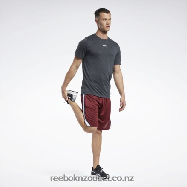 Classic Burgundy 2B46261322 Workout Ready Mesh Shorts Reebok Men